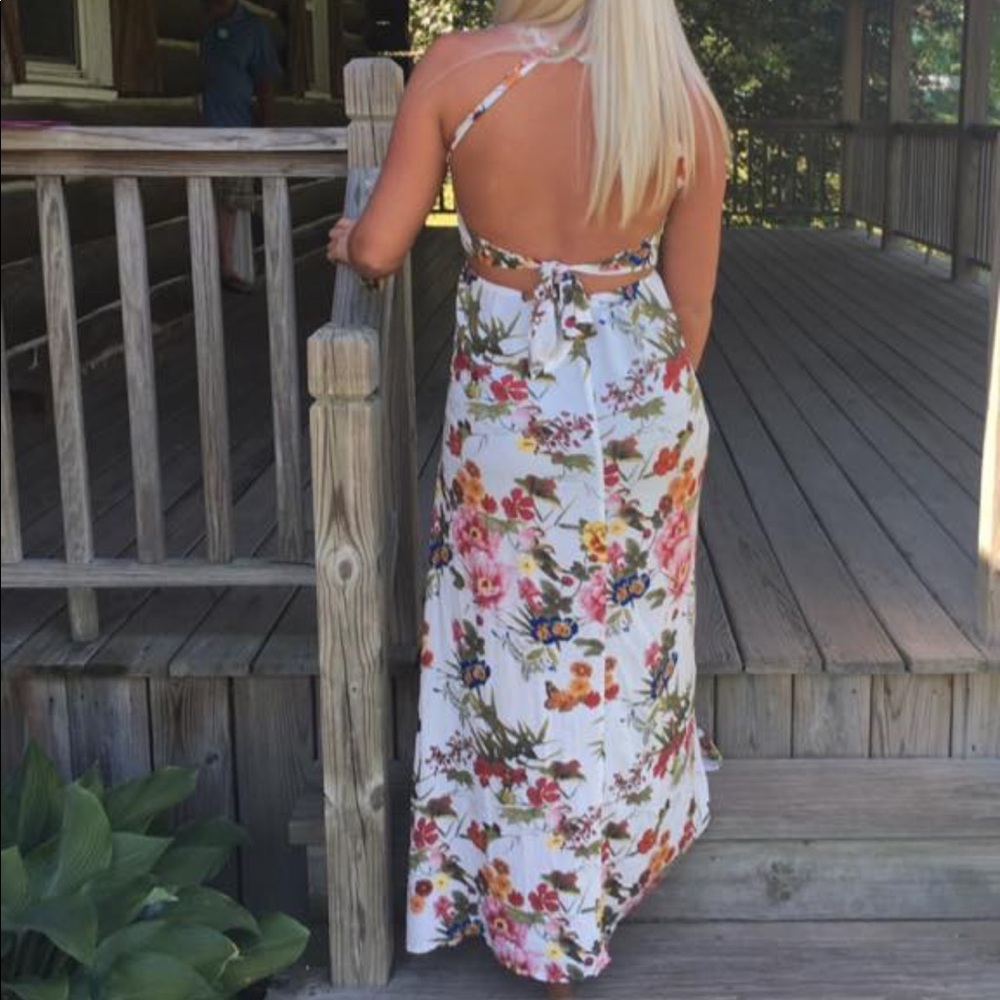 SOLD Open Back Maxi Dress